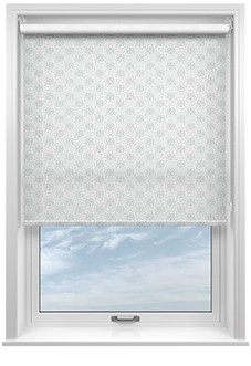 Batik Tile, Grey Skies - Twist&Fit Roller Blind